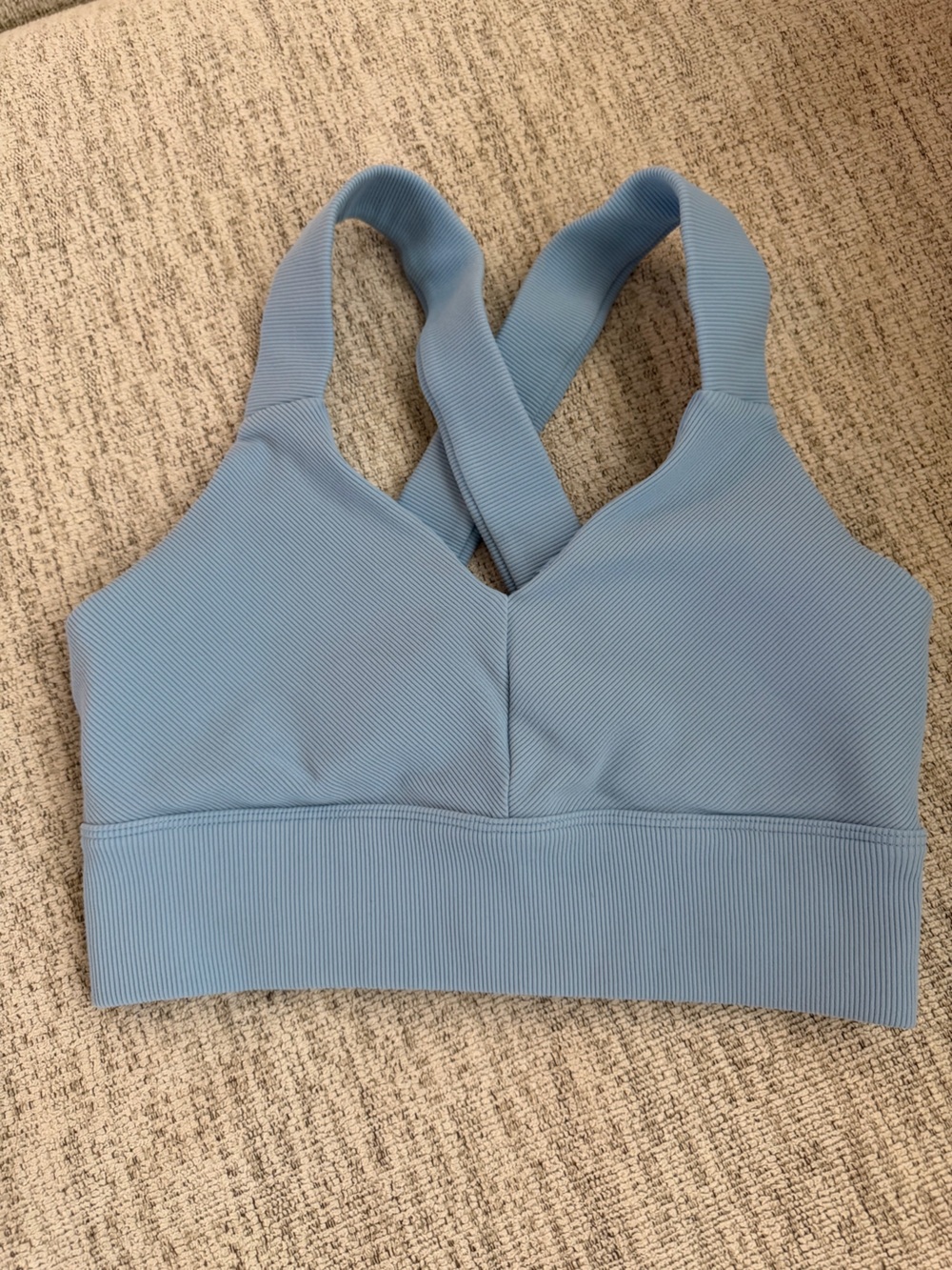 Alo Light Blue Bra Top size M